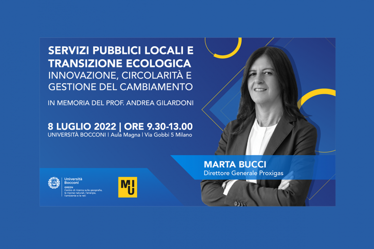 Servizi pubblici locali e transizione ecologica. Innovazione, circolarità e gestione del cambiamento.