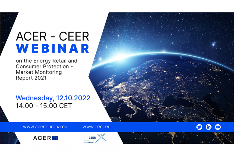 ACER-CEER Webinar on the Energy Retail and Consumer Protection Market Monitoring Report
